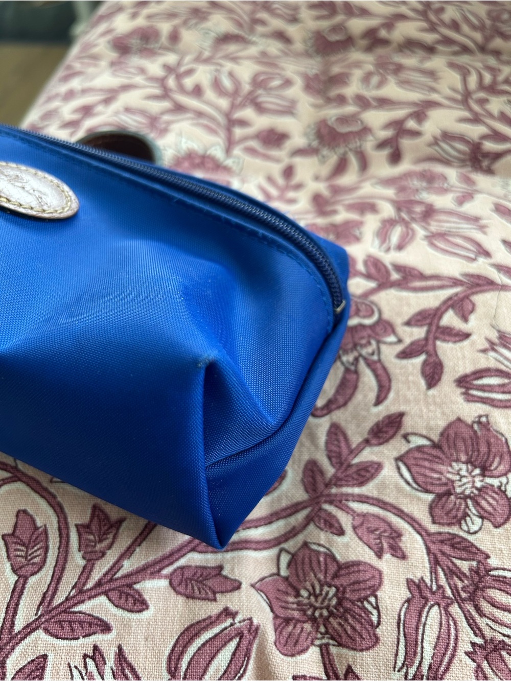 Longchamp blue le pliage pouch